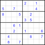 Судоку 8х8 #24 очень трудный