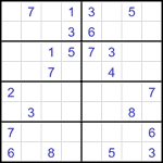 Судоку 8х8 #25 очень трудный