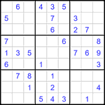 Судоку 9х9 #3502 легкий