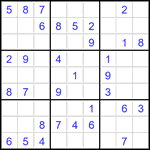 Судоку 9х9 #3503 легкий