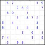 Судоку 9х9 #3507 легкий