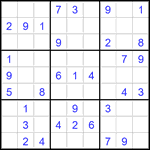 Судоку 9х9 #3509 легкий