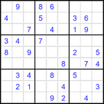 Судоку 9х9 #3510 легкий