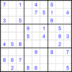 Судоку 9х9 #3512 легкий