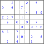 Судоку 9х9 #3513 легкий