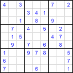 Судоку 9х9 #3517 легкий