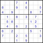 Судоку 9х9 #3518 легкий