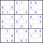 Судоку 9х9 #3519 легкий