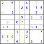 Судоку 9х9 #3524 легкий