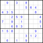 Судоку 9х9 #3525 легкий