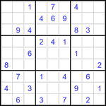 Судоку 9х9 #3474 средний