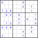 Судоку 9х9 #3477 средний