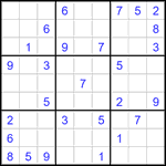 Судоку 9х9 #3480 средний