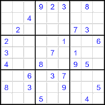 Судоку 9х9 #3484 средний