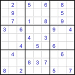 Судоку 9х9 #3486 средний