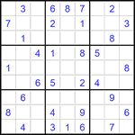 Судоку 9х9 #3487 средний