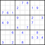 Судоку 9х9 #3489 средний