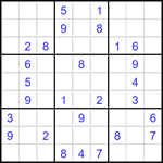 Судоку 9х9 #3490 средний