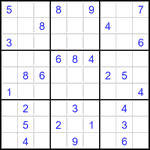 Судоку 9х9 #3491 средний