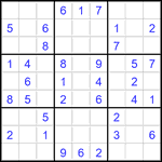 Судоку 9х9 #3495 средний