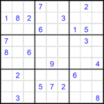 Судоку 9х9 #3471 трудный