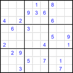 Судоку 9х9 #3473 трудный