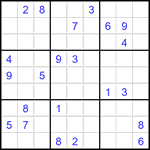 Судоку 9х9 #3476 трудный
