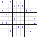 Судоку 9х9 #3484 трудный