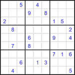 Судоку 9х9 #3492 трудный