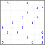 Судоку 9х9 #3493 трудный