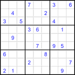 Судоку 9х9 #3495 трудный