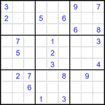 Судоку 9х9 #3471 очень трудный