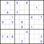 Судоку 9х9 #3473 очень трудный