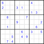 Судоку 9х9 #3475 очень трудный