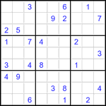 Судоку 9х9 #3480 очень трудный