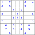 Судоку 9х9 #3483 очень трудный