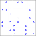 Судоку 9х9 #3484 очень трудный