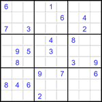 Судоку 9х9 #3485 очень трудный