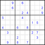 Судоку 9х9 #3488 очень трудный