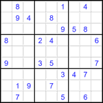 Судоку 9х9 #3489 очень трудный