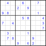 Судоку 9х9 #3490 очень трудный