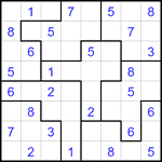 Судоку-пазл 8х8 #26 легкий