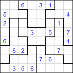 Судоку-пазл 8х8 #21 средний