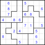 Судоку-пазл 8х8 #22 средний