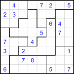 Судоку-пазл 8х8 #23 средний