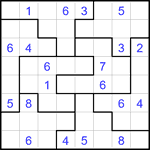 Судоку-пазл 8х8 #24 средний