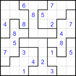 Судоку-пазл 8х8 #25 средний