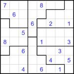 Судоку-пазл 8х8 #22 трудный