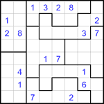 Судоку-пазл 8х8 #23 трудный