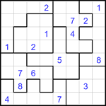 Судоку-пазл 8х8 #24 трудный